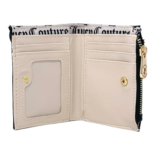 Juicy Couture Bifold Wallet with Pullout Card Holder (Liquorice), 13JCCENJC4