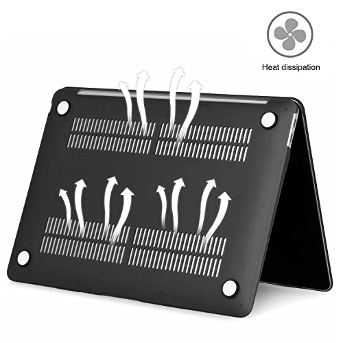 Image of EooCoo for MacBook Air 13.3 inch Case with Keyboard and Screen Protector | Ultra Thin and Transparent, Hard Case Compatible with MacBook Air 13.3 inch M1 Chip 2021-2018 with Retina Display