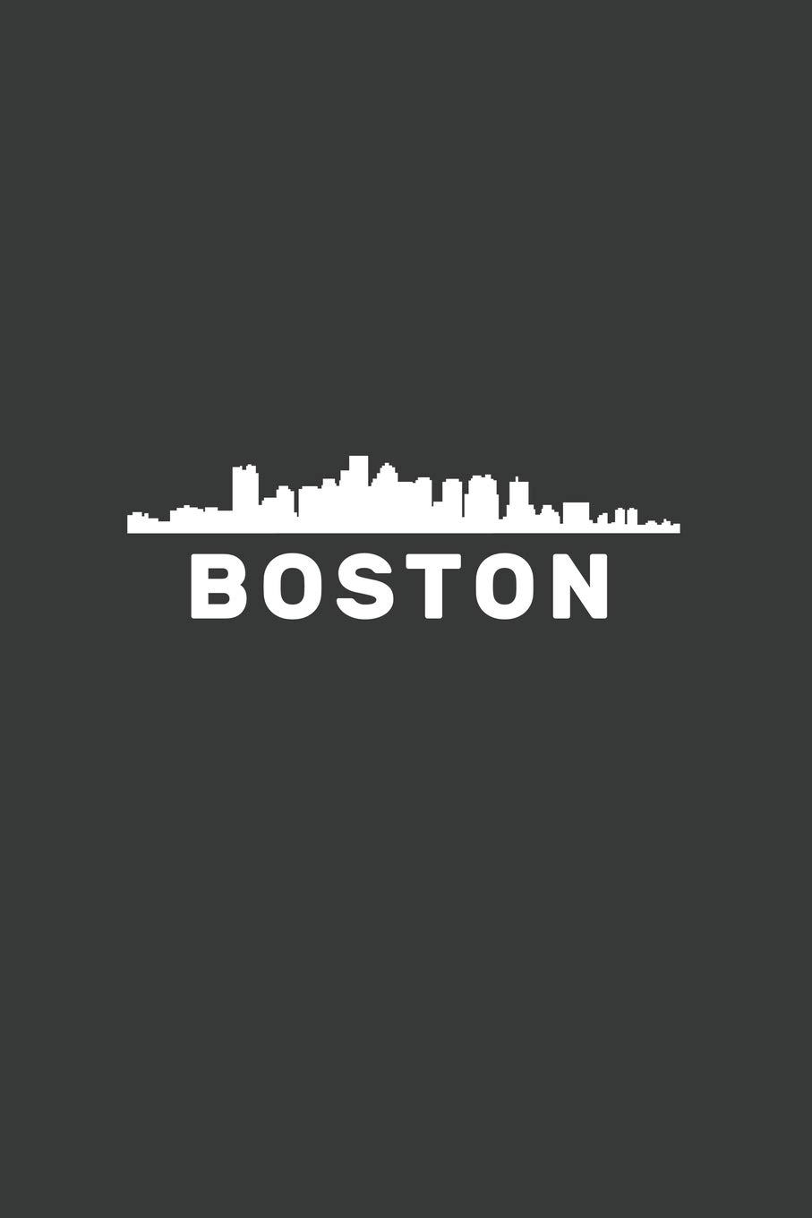 Boston: 6x9 Inch Journal Diary Notebook 110 Blank Lined Pages Massachusetts Skyline Gift City Skyline