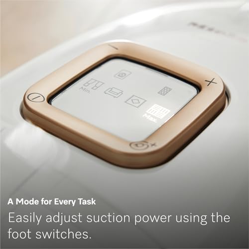 Image of NEW Miele Guard L1 AllFloor Bagged Canister Vacuum Cleaner with AirClean Plus Filter, AllTeQ Universal Floorhead, and AllFloor Floorbrush, LED Display Panel, in Obsidian Black /Rose Gold
