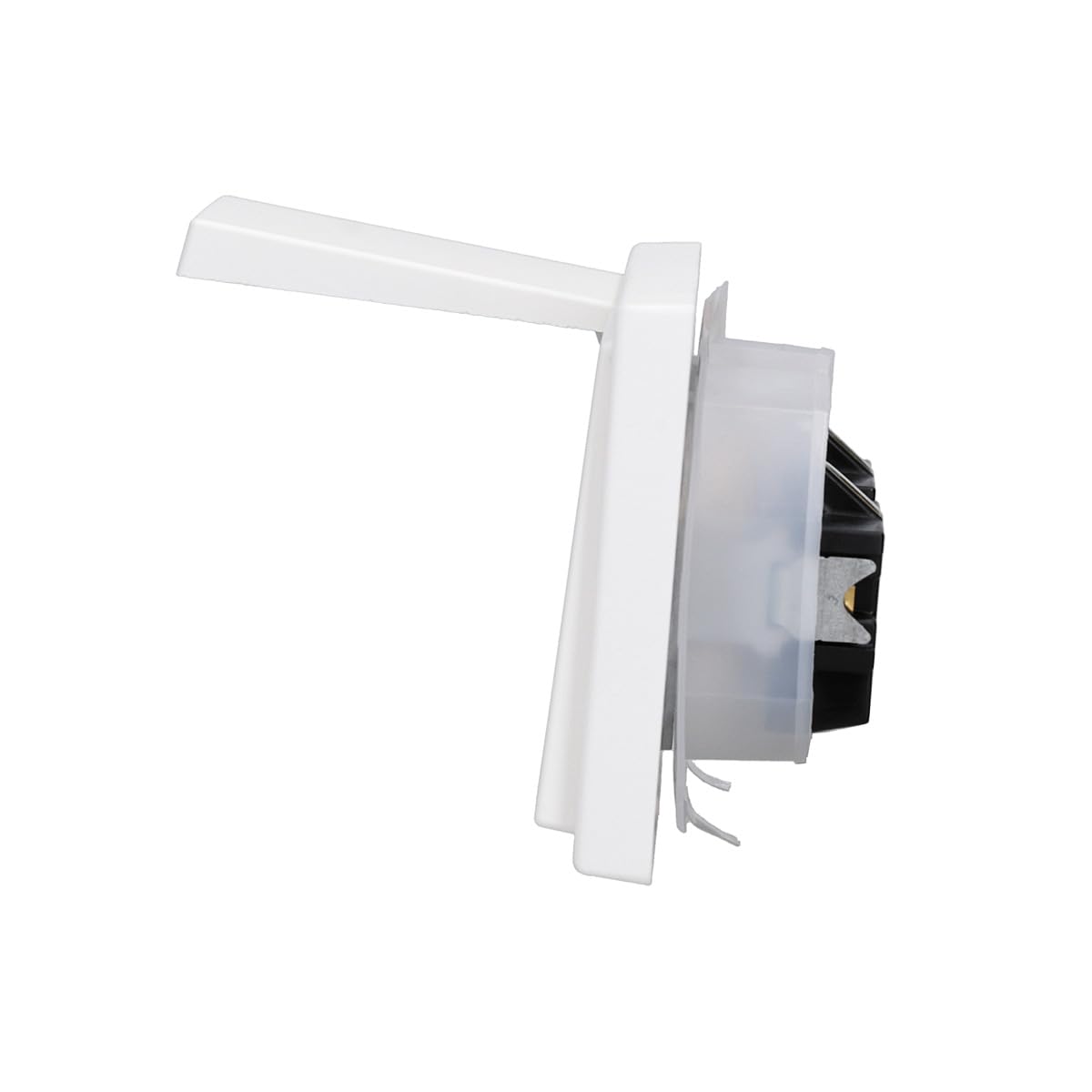JUNG Serie LS IP44 Klappdeckelset Schneeweiß Matt 2-fach