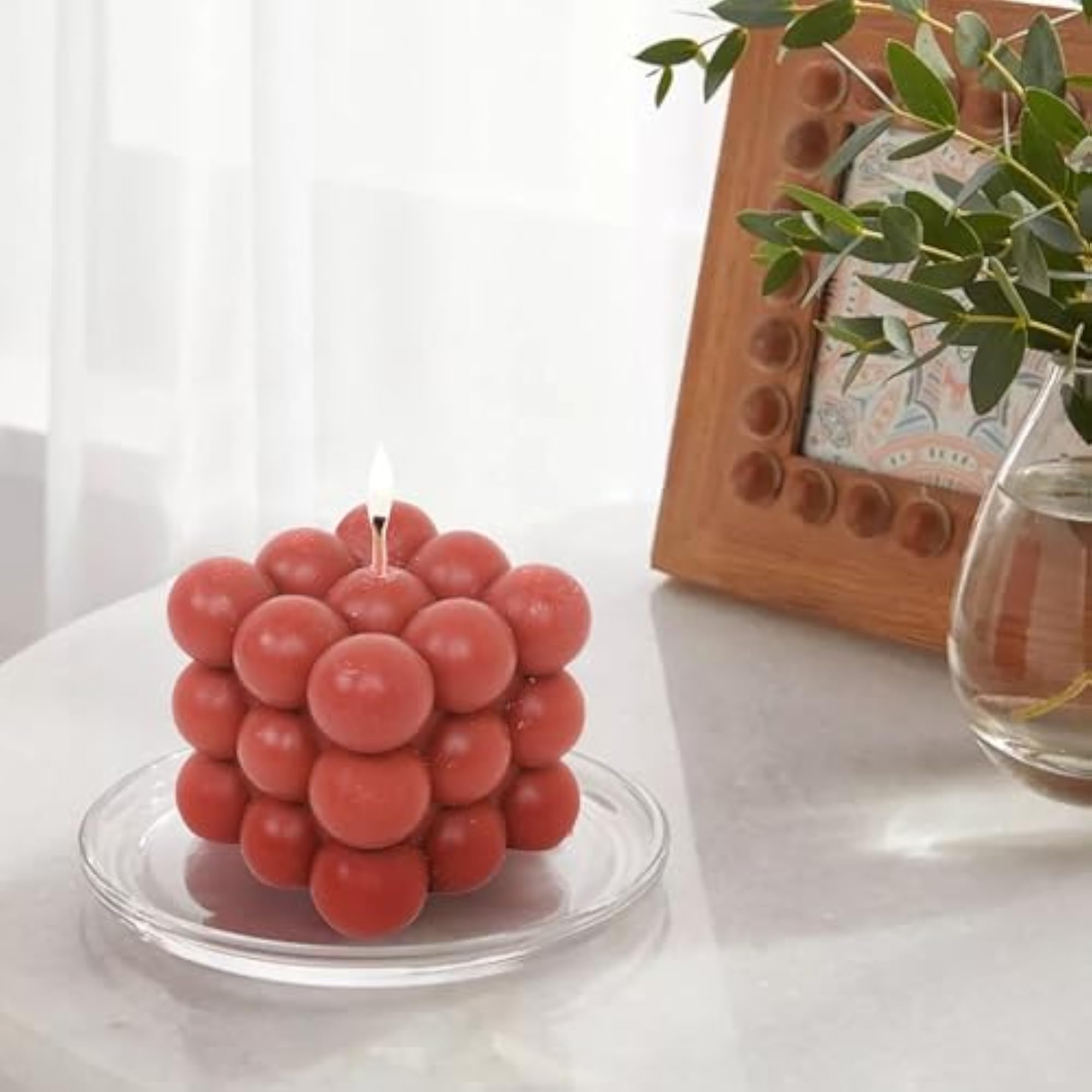 Bubble Cube Candle, Scented Paraffin Wax, Gift