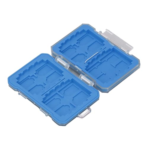 29 Slots Memory Card Case Holder, Portable SD SIM Card Holder Storage Case for 4 CFexpress TypeB, 4 TypeA, 4 SD, 12 TF, 5 SIM Cards (Blue)