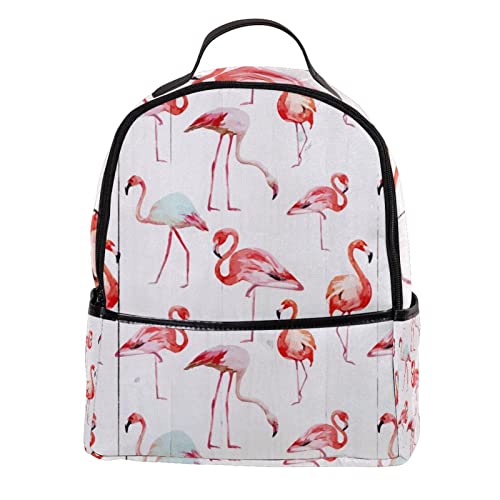 Mochila ligera con patrón de flamencos ideal para la escuela y el uso diario casual