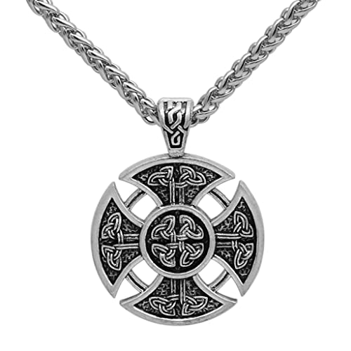 Collier de Croix avec amulette viking : cadeau idéal