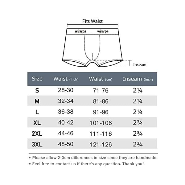 wirarpa Men's Cotton Boxer Briefs Short Leg Underwear Tag-Free No Fly Trunks 4 Pack Assorted Medium - Image 5