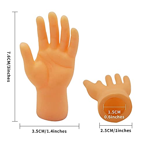 Yolococa Tiny Hands Finger Little Finger Puppets Mini Finger Hands Miniature Small Hands Tiktok 10 Pieces #TOP5