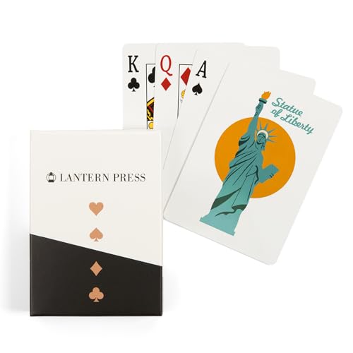 Lantern Press Naipes de Póker New York City Retro