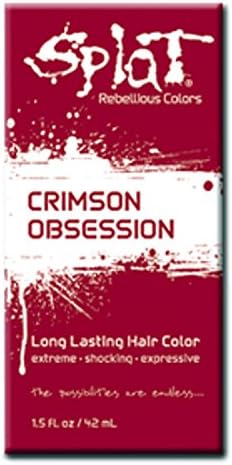 Splat Singles Hair Color Dye Foil Packs 1.5 Oz Semi-permanent Color Colour (Crimson Obsession)