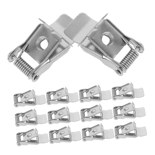 OSALADI 20pcs Spring Clip Replacement Recessed Lighting Clips Retaining Clip for Recessed Light Recessed Lighting Springs Clips Recessed Lighting Accessories Silver Metal