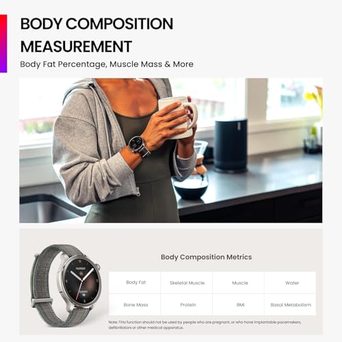 Image of Amazfit Balance Smart Watch for Men Women, Amazon Alexa Built-in, GPS, Bluetooth Calls, 14-Day Battery, Body Composition & Health Analysis, Fitness Tracker Smartwatch for Android iPhone(Renewed)
