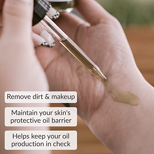 Bambuearth Daily Cleansing Oil And Makeup Remover For All Skin Types - Vegan Facial Cleanser For Removing Dirt And Excess Oil 1.8 Oz #TOP1