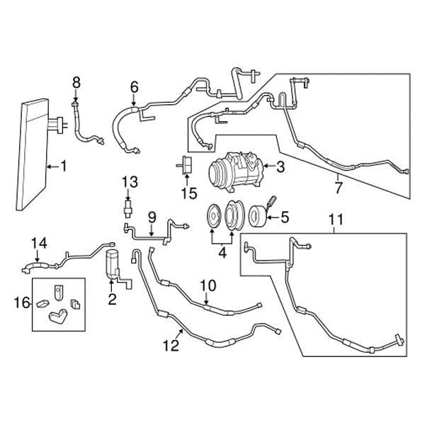 MOPAR 68142912AA - Line A/C Liquid