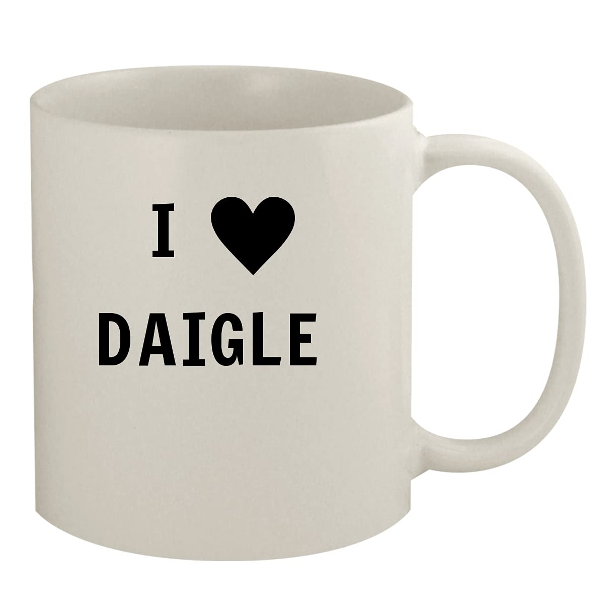 Molandra Products I Heart Love Daigle - Ceramic 11oz White Mug