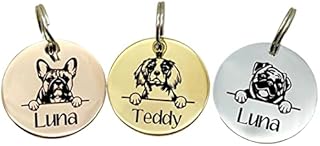Personalised Engraved Dog ID Tag, Dog Breeds