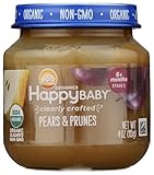 Happy Baby Organic Stage 2 Pears & Prunes Baby Food, 4 OZ