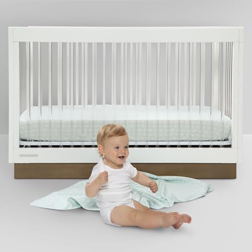 Image of Delta Children Fitted Crib Sheets for Girls and Boys - 100% Organic Cotton Crib Sheet for Standard Crib and Toddler Mattresses - 28x52 Inch - GOTS Certified (Pack of 3), Neutral Boho