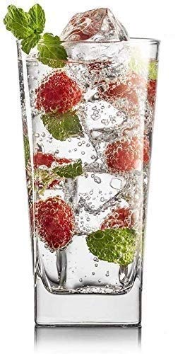 KOSH- Unique Fashioned Elegant Stylish Fancy Juice/Water Whiskey Lemonade Cocktail Mocktail Glass Set for Any Occasion - Set of 12, Transparent, 300ml 1