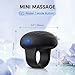 MANFLY Mini Finger Massager, Waterproof Rechargeable Portable Powerful Massage Tool, Black