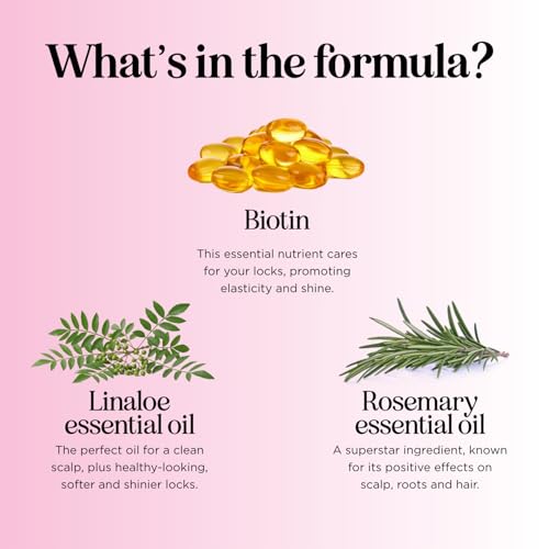Image of Fruity Biotin Shampoo for Thinning Hair - Volumizing Shampoo for Fine Hair with B Vitamins Rosemary Pomegranate & Strawberry Oils - Paraben Silicone and Sulfate Free Vegan Formula (16 Fl Oz)