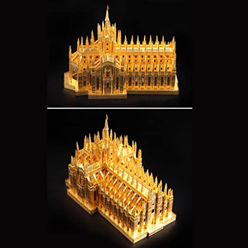 Cathédrale en métal maquette de haute précision avec sa figurine - 4