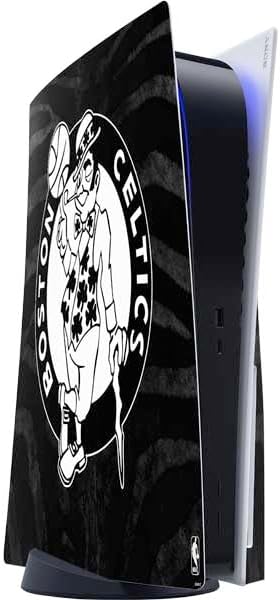 Skinit Decal Gaming Skin Compatible with PS5 Console - Officially Licensed NBA Boston Celtics Green Primary Logo Design
