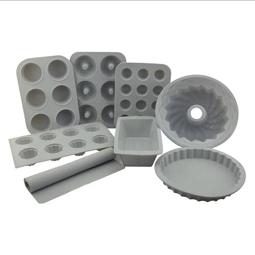 G&S Design 8-Piece Silicone Bakeware Set