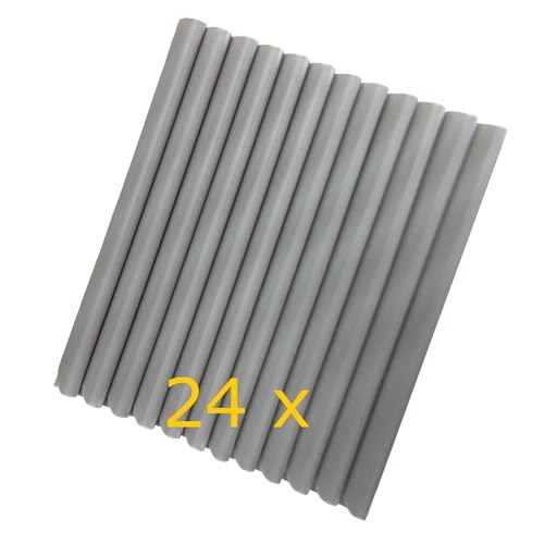 Workinghouse Bandes de Fixation pour Écran Pare-vue de Qualité Supérieure, Gris Clair (paquet de 24)