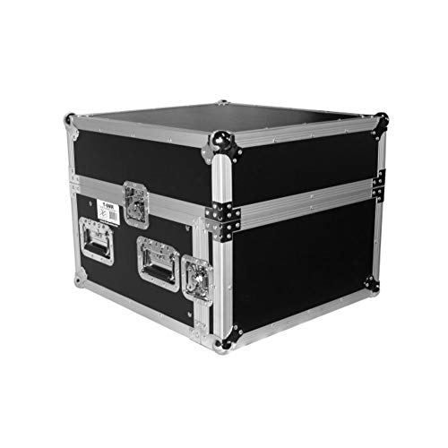 Prox Racing Parts 6 U Space Vertical 10 U Slant Top Load PRO DJ Mixer Rack Flight Road Ready Case T-6MR