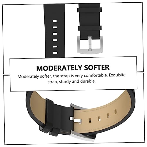 Lurrose 1set Watchband Comfortable Replacement Strap Set Black Easy to Install Wristwatch Accessory4