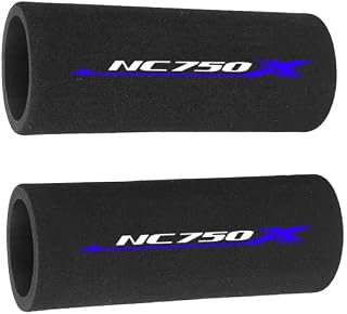 Aveko - Puños de manillar para Honda NC 750X NC750 2014-2024, funda de esponja para moto, antigolpes, antideslizante