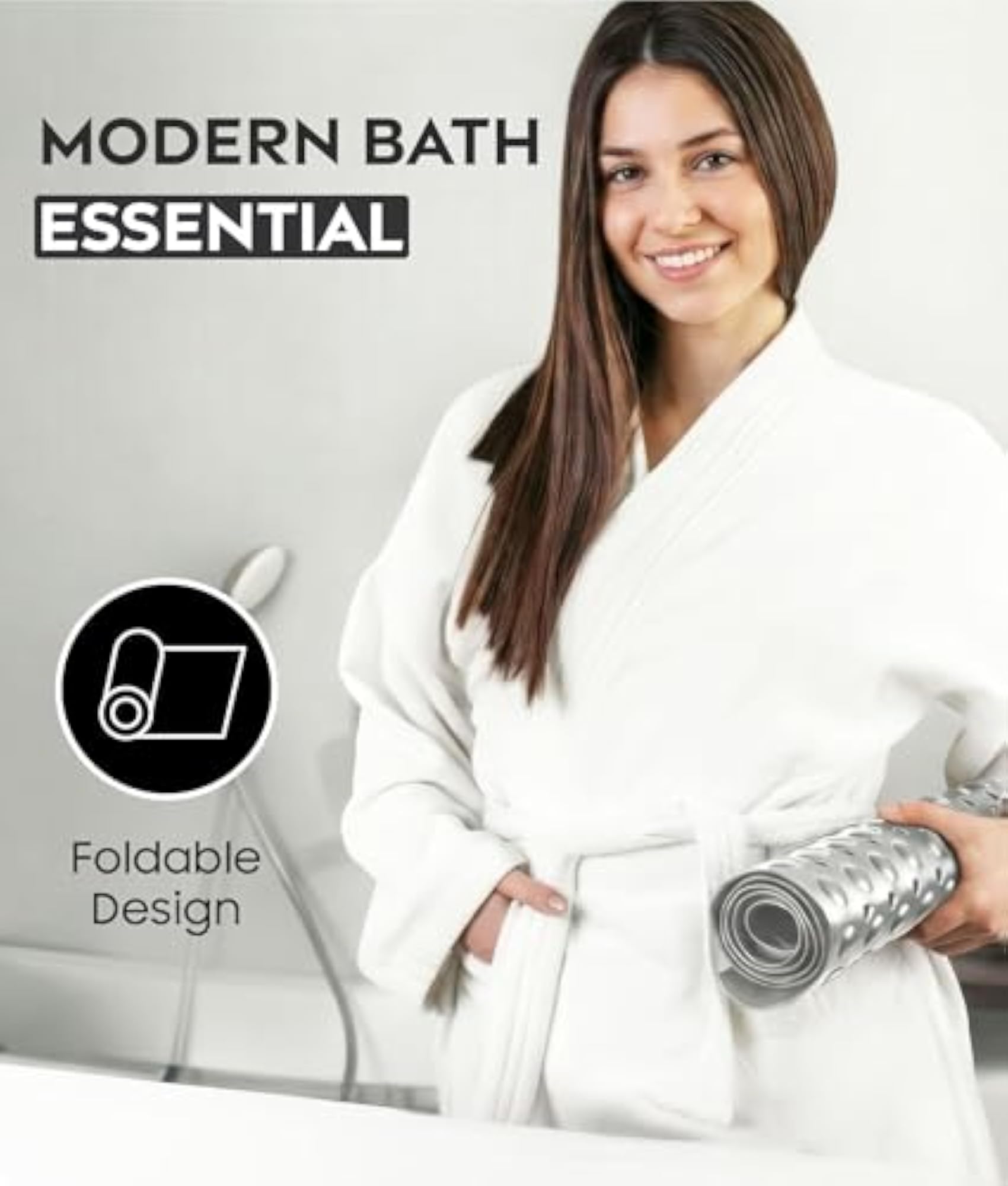 Non Slip Bath Mat, Extra Long Shower Mat