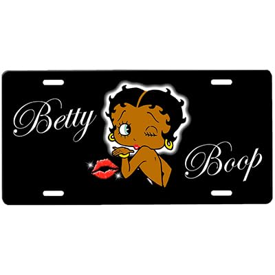Betty Novelty Car Tag Metal Sign with Custom Background Options