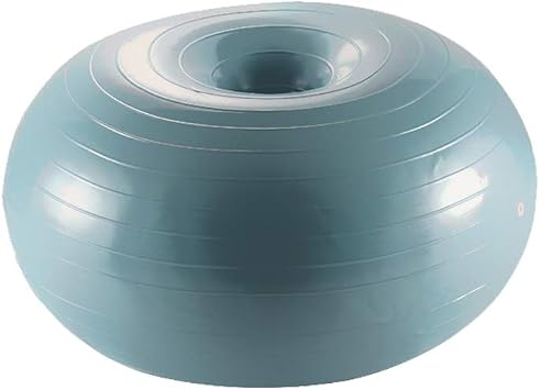 Exercise Donut Yoga Ball, Workout Core Training Stability Ball, Coordination and Flexible Ball, Stable Durable Ball for Yoga Pilates Balance Training with Inflatable Pump