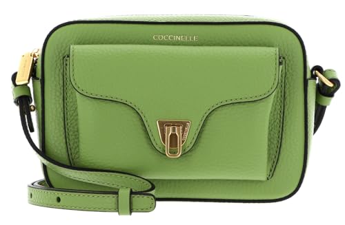 Sac à épaule bandoulière Coccinelle Beat Soft en cuir de vachette vert