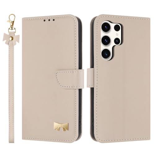 Étui S25 Edge cuir abricot élégant avec clapet magnétique premium