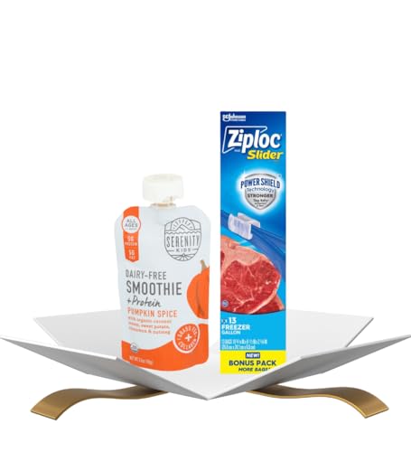 Smoothie Pumpkin Spice, 3.5 OZ Bundle with Storage Slider Bags