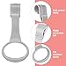 4Pcs Baby Playpen Pull up Rings,Pull up Rings for Playpen Baby Walking Exercise Assistant Tools for Infant Toddler Practice (2 Gray & 2 White)