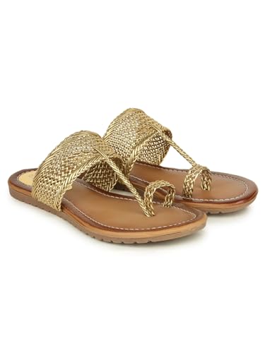 Shoetopia girls Girls-Bunai-Kolhapuri Golden Flat Sandal - 8 UK (Girls-Bunai-Kolhapuri-Golden) (B0CQK4NQZT) Amazon Price History, Amazon Price Tracker