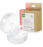 haakaa Nipple Shields 15mm for Newborn Breastfeeding with Latch Difficulties or Flat or Inverted ...