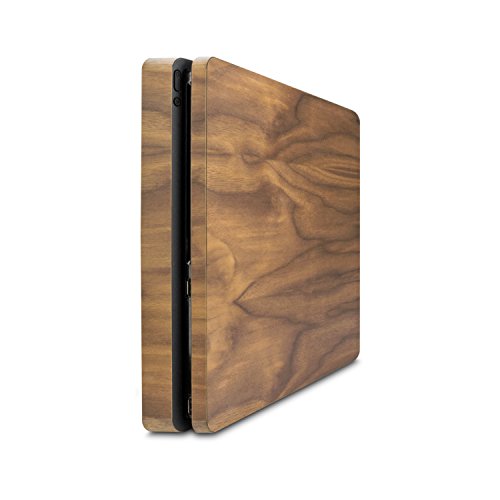 ® Walnuss Echtholz-Cover für Sony Playstation 4 Slim - Zubehör Design Case Cover Skin Schutz-Hülle - 100% Handmade in Germany - 100%
