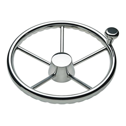 Schmitt & Ongaro Marine 1731321FGK Destroyer Wheel W/Knob 13.5 5-Spoke 170 Marine RV Boating Accessories