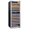 24 Inch Wine Cooler Fridge Dual Zone, Professional Large Capacity High Wine Refrigerator with Powerful Compressor, Quiet Operation and Elegant Design-KMHJ408D