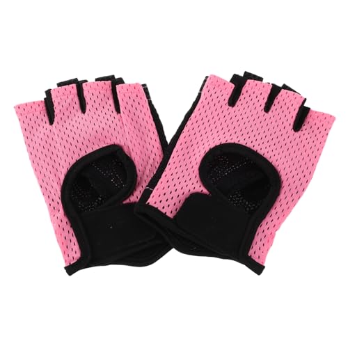 HANABASS 1 Pair Half Finger Sports Gloves for Cycling Unisex Grip Gloves for Gym Hiking and Weight Training Non Slip Breathable Design for Men Women