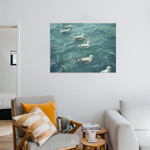 Peinture décorative flottante sur toile pour habiller un mur vide