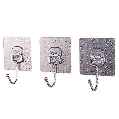 Klebehaken Stark Haken Selbstklebend,15 Stücke Saugnapf Haken Extra Stark,Handtuchhaken,Deckenhaken Magische Haken für Küche Bad Wand Cover