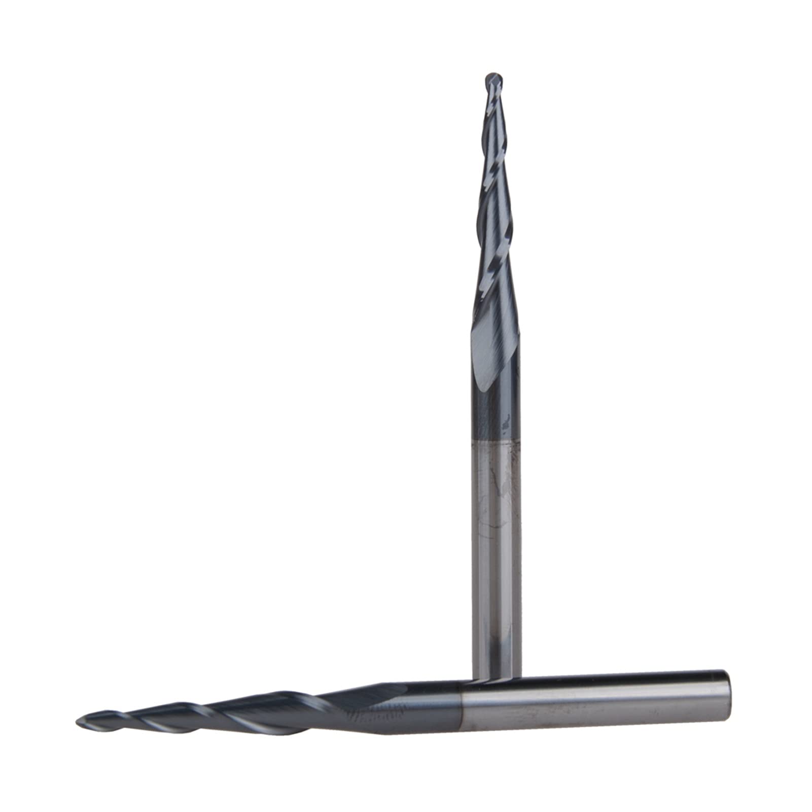 TBZOQAID 2pcs/lot Ball Nose Tapered End Mill R1.0D630.575L2F Solid Carbide 6mm Mills Router Bits