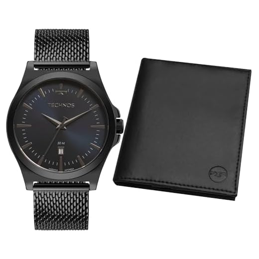 Kit Relógio Technos Masculino Steel Grafite - 2115NCDS/K1F