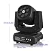 Moving Head Light 120W LED Beam Moving Head Spotlight with 8 GOBO Wheels, 7 RGBW Rotating Wheels, 3-Face Prism and 12 LED Ring, DMX512, Sound Active