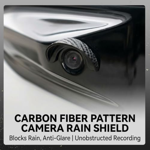 Protector de lluvia de cámara de visión trasera antideslumbrante de coche 3